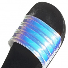 adidas Badeschuhe Adilette Shower 3-Streifen blau/schwarz/glänzend Damen - 1 Paar